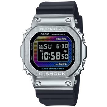 CASIO G-SHOCK 彩虹磚牆 電子腕錶 GM-5600RW-1