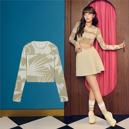 Puma 長袖 Classics Artisanal 女款 米白 棕 合身 短版 長T 王淨同款 62996968