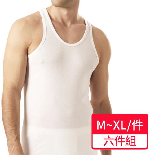 【豪門】輕爽紗羅紋背心 6件組