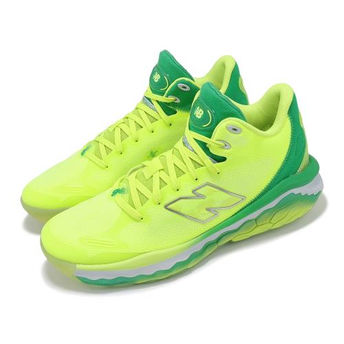 New Balance 籃球鞋 Fresh Foam BB 男鞋 螢光綠 中筒 緩衝 支撐 運動鞋 NB BBFRSHM1-D