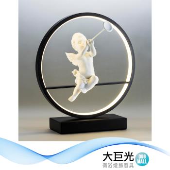 【大巨光】現代風 18W 內建LED 檯燈(BM-51871) 暖白