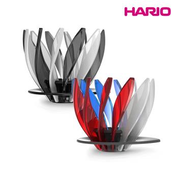 【HARIO】V60 睡蓮濾杯-黑白-VDSU-02-B&W /手沖濾杯/SUIREN濾杯/V型/樹脂濾杯/錐形濾杯/花瓣濾杯/露營/收納/底座分離