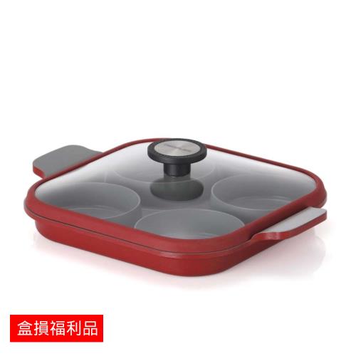 【盒損品】NEOFLAM Steam Plus Pan雙耳烹飪神器&玻璃蓋(電磁底)