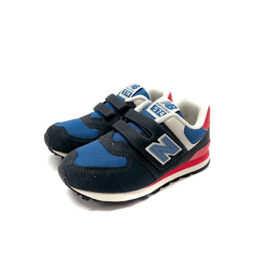 New Balance 574 運動鞋 魔鬼氈 黑藍/紅 中童 童鞋 PV574RBT no169
