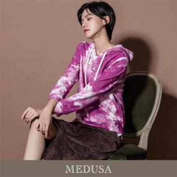現貨【MEDUSA 曼度莎】桃紫渲染運動帽T（M-XL）｜女休閒上衣 連帽上衣