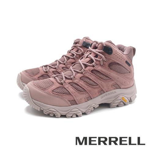 MERRELL(女)MOAB 3 MID WATERPROOF中筒防潑水登山健行鞋 女鞋-藕粉色
