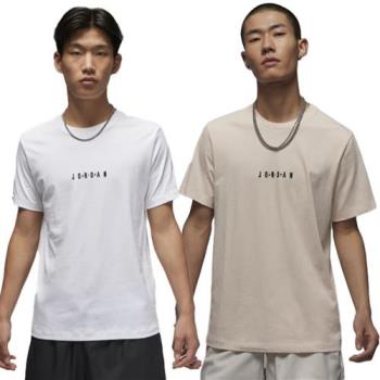 【下殺】Nike 短袖上衣 男裝 喬丹 刺繡 純棉 白/米【運動世界】DM3183-100/DM3183-203