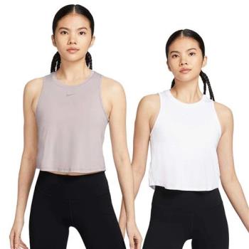 【下殺】Nike 短袖上衣 女裝 短版 速乾 灰紫/白【運動世界】FN2846-019/FN2846-100