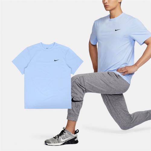 Nike 短袖 UV Hyverse Fitness 男款 藍 黑 速乾 抗UV 防曬 運動 短T DV9840-479