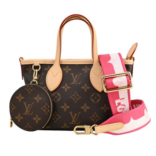 Louis Vuitton LV M46786 Neverfull BB 二合一花紋兩用款小托特包