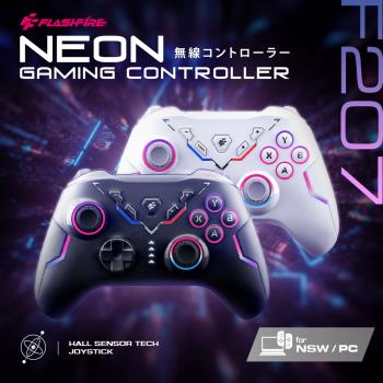 FlashFire NEON 遊隼無線高效能手把 PC Switch iOS Android 附2.4G無線接收器