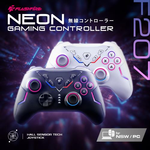FlashFire NEON 遊隼無線高效能手把 PC Switch iOS Android 附2.4G無線接收器