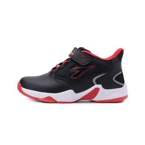 DIADORA 守護者 寬楦魔鬼氈籃球鞋 黑紅 DA13131 大童鞋 鞋全家福