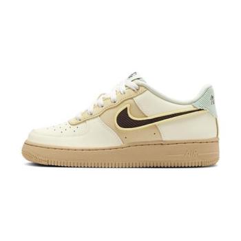 Nike Air Force 1 LV8 大童 卡其色 休閒 經典 復古 AF1 皮革 休閒鞋 HQ3473-122