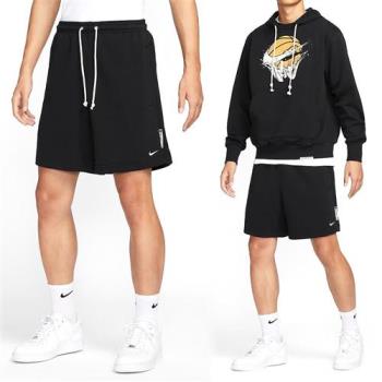 Nike SI FLC 8IN Short 男款 黑色 吸濕 排汗 毛圈布 拉鍊 口袋 抽繩 短褲 FZ0217-010