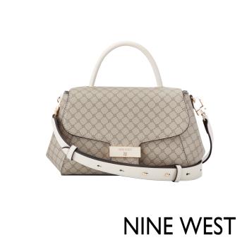 NINE WEST MORDEN 幾何造型斜揹包-LOGO紋(128621)