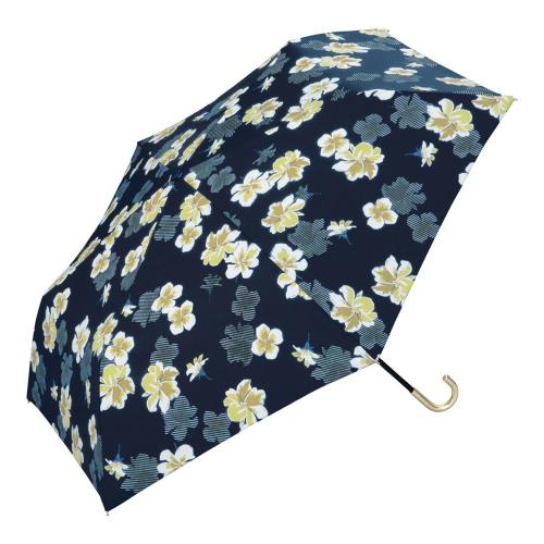 日本Wpc. 3813-NV 海軍藍 杜鵑花晴雨傘 抗UV 附標準收納袋