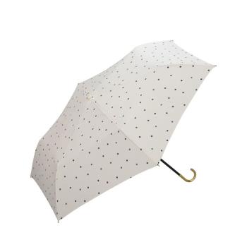日本Wpc. 6375-OF 白色 愛心釦圓點晴雨傘 抗UV 附標準收納袋