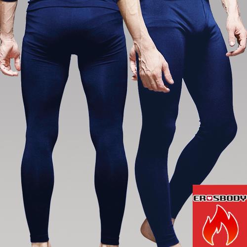 EROSBODY艾若斯健美 男日本機能蓄熱衛生褲保暖發熱褲 藏青Free
