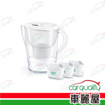 濾水壺 BRITA Marella XL+PRO 白色3.5L 1壺3芯(車麗屋)