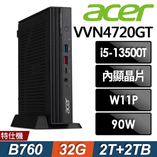 Acer 宏碁 Veriton Vero N4720GT 迷你電腦 (i5-13500T/32G/2TB+2TB SSD/W11P)