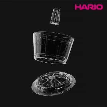 【HARIO】x Tri-Up FLOW Tritan Dripper 樹脂款 02蛋糕濾杯-黑色/手沖/平底濾杯/樹脂/底座分離/磁吸中柱/臺灣製
