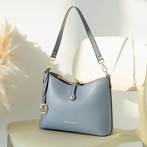 【金安德森】 Cupido半月型腋下包-寧靜藍