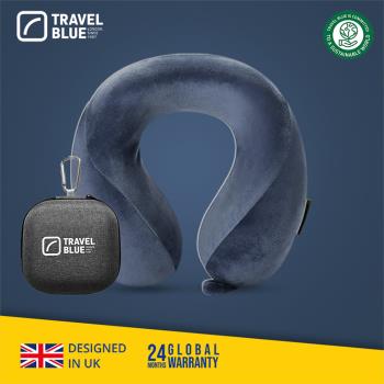 【Travel Blue 藍旅】 頸枕+收納盒套組 多功能收納 (可扣揹包&行李箱) 保固24個月