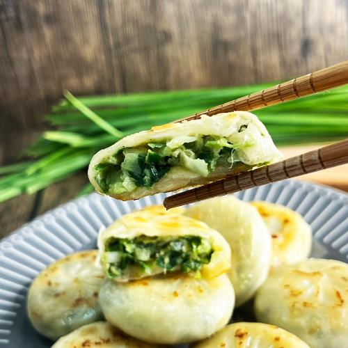 韭菜豬肉餡餅3袋組(900g/袋)-直播