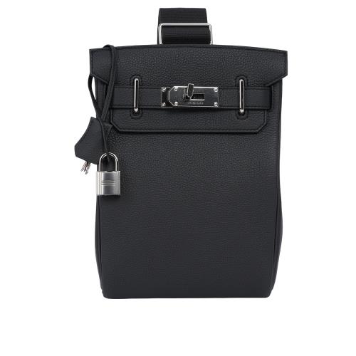 展示商品_HERMES 銀釦 Togo皮 Hac A Dos PM 胸口包/後背包(鉛灰色)
