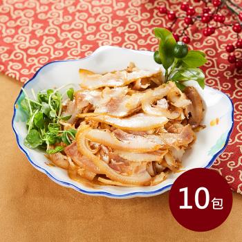 八方行-椒麻煙燻豬耳絲10包組(200g/包)