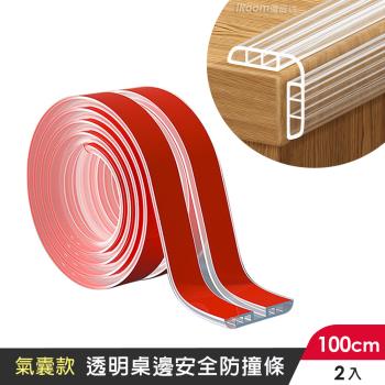 【iRoom優倍適】透明桌邊安全防撞條100cm-氣囊款2入