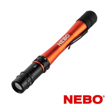 【NEBO】Master筆型手電筒 USB充電 500流明 IP67(NEB-POC-1002-G)