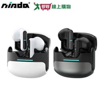 NISDA TG11真無線ENC智慧降噪藍芽耳機(黑/白)【愛買】