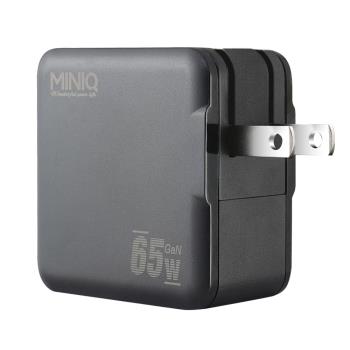 MiniQ 65W AC-DK63T氮化鎵充電配件組(附1米60W,C-C充電線)
