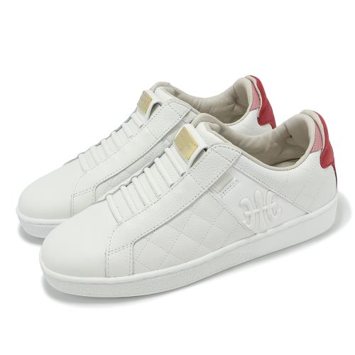 Royal Elastics 休閒鞋 Icon Lux 女鞋 白 紅 真皮 獨家彈力帶 回彈  92543001