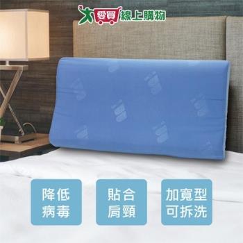 BIOME 加寬降病毒記憶枕 60x33x10/7.5cm 臺灣製 抗菌 加寬型 貼合肩頸 枕頭 枕心 枕【愛買】