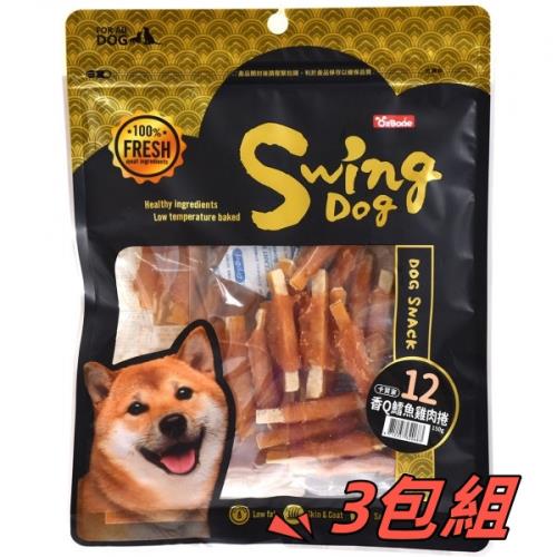 (超值3包組)OzBone_卡賀家犬零食-No.12-香Q鱈魚雞肉捲150g_(狗零食)