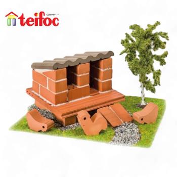 德國teifoc DIY益智磚塊建築玩具 迷你小屋-1023