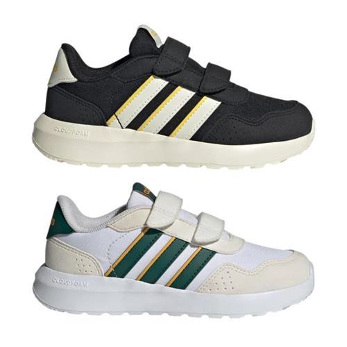 Adidas 休閒鞋 中童鞋 Run 60s 黑黃/米綠【運動世界】IE6436/IE6438