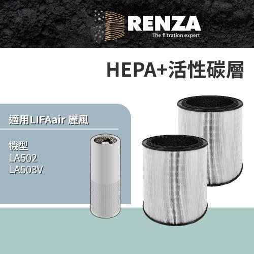 適用 LIFAair 麗風 LA502 LA503V 空氣清淨機 HEPA+活性碳 濾網 濾芯 濾心