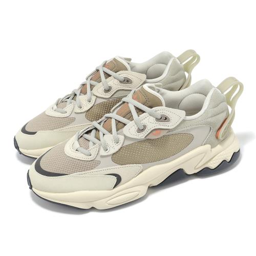 adidas 休閒鞋 Ozweego Meta 男鞋 米白 棕 拼接 復古 緩衝 愛迪達 IE1936