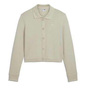 Puma Polo領外套 女裝 王淨代言款 卡其【運動世界】62997068