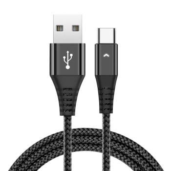 DAPAD 鋁合金亮燈3A快充傳輸線 TYPE-C to USB 100cm