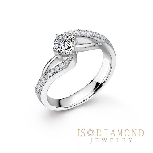 【ID】50分 最白Dcolor VS1 鑽石戒指 高規格淨度(培育鑽石)