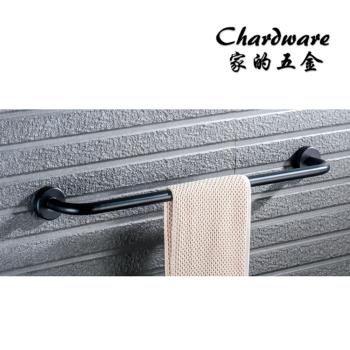 【家的五金】T7601-1-80 304不鏽鋼霧黑毛巾桿 83cm-單桿(工業風.浴巾架.毛巾.毛巾架.置物架.浴巾桿)
