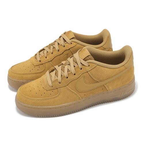Nike 休閒鞋 Air Force 1 LV8 GS 大童 女鞋 小麥色 棕 AF1 經典 HQ7476-700