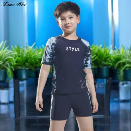 【泳之美品牌 】 流行男童短袖二件式泳裝 NO.29128H-3L