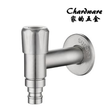 【家的五金】PJ30-304不銹鋼T型水嘴(長栓.戶外水龍頭.洗衣機專用龍頭.不鏽鋼長栓.牆壁水龍頭.單冷水.4分.入牆式龍頭)