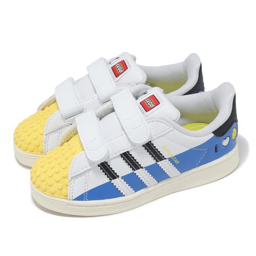 adidas x LEGO Superstar CF I 小童 童鞋 樂高 聯名 魔鬼氈 寶寶鞋 學步鞋 愛迪達 IF2913